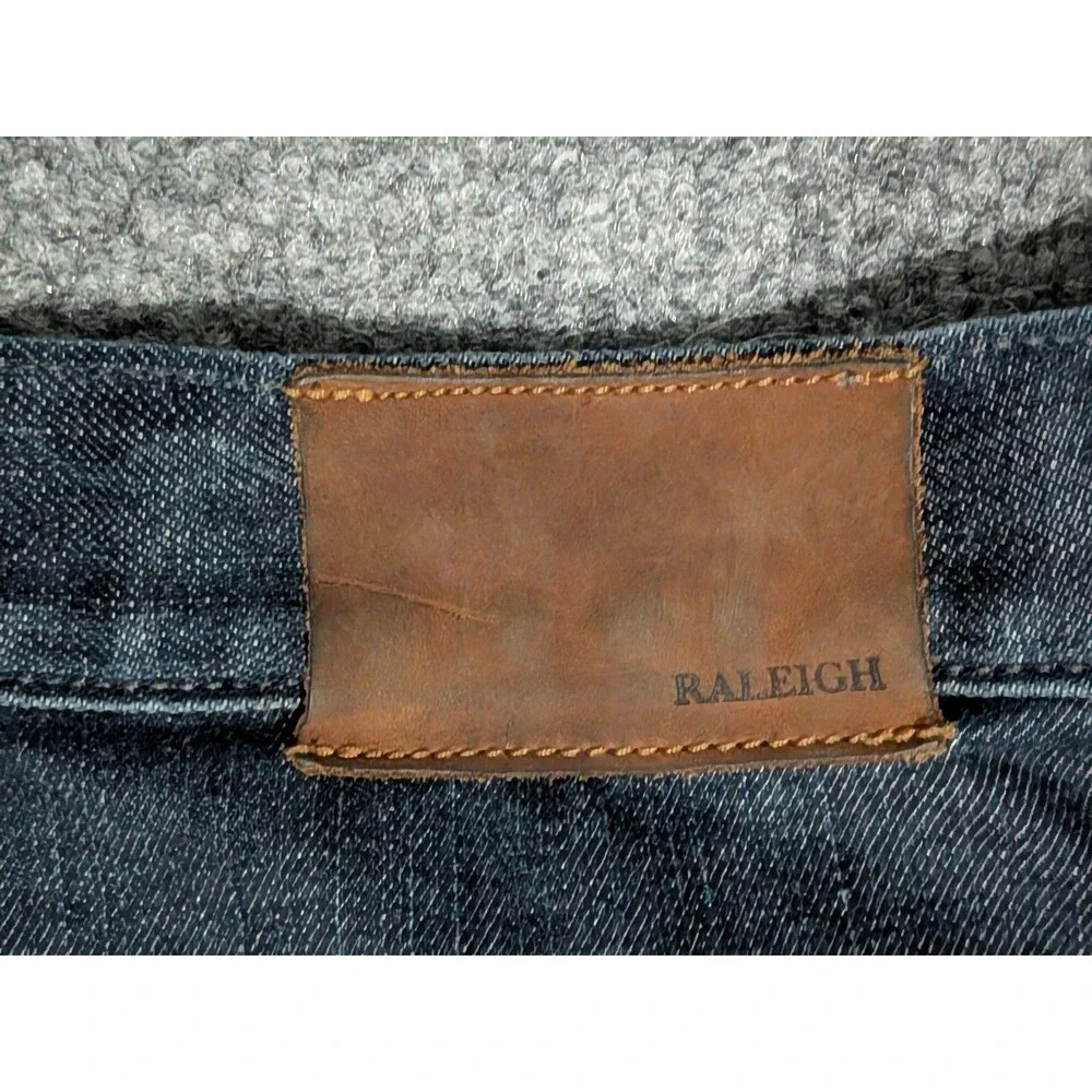 Raleigh Denim distressing front